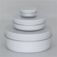 30 ml 50 ml 60 ml 150 ml 200 ml okrogla aluminijasta kozmetična pločevinasta posoda kovinski aluminijast kozarec